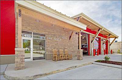 Fire Station Building Entrance