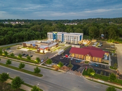 Aerial shot of Hotel in East Ridge, TN